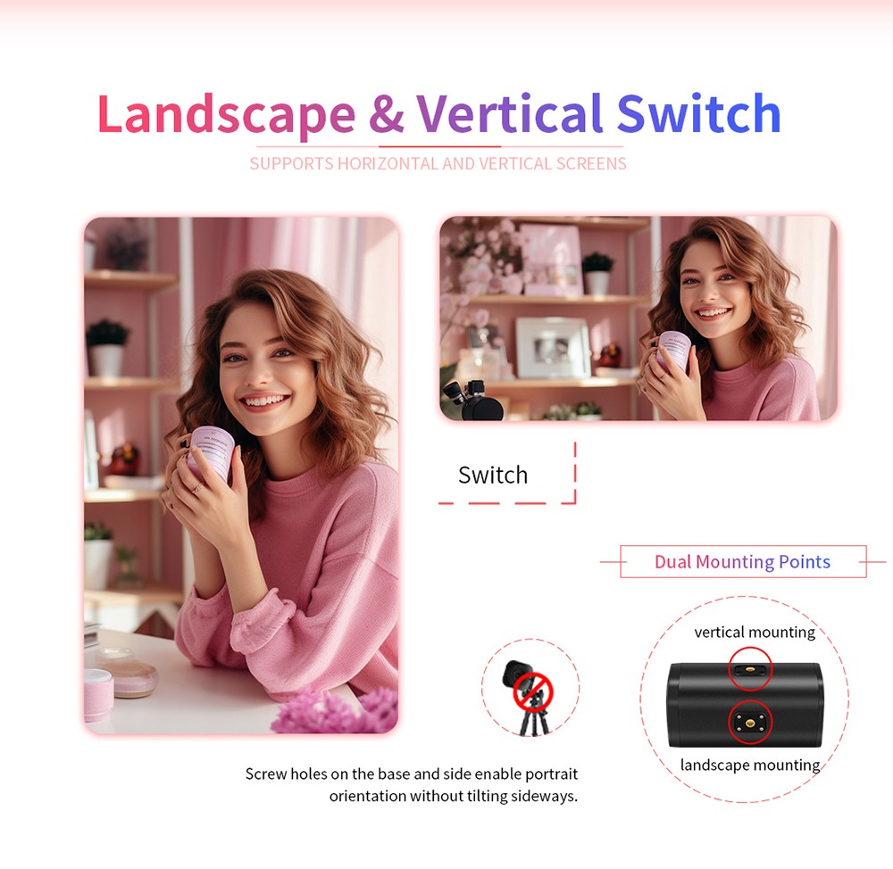 GUCEE G05-4K10X Plus Streaming Camera, 4K Ultra HD, Al Face Tracking, 10x Optical Zoom, 1s Rapid Focus, HDR &3D Noise Reduction