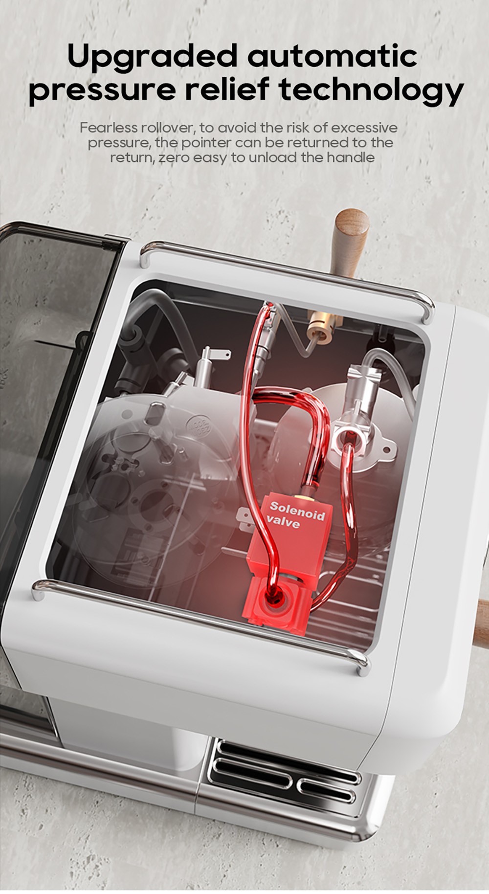 HIBREW H10Plus Espresso kávovar, poloautomatický kávovar s 20 barmi, rýchly ohrev, regulácia teploty, parný napeňovač na cappuccino latte, kompaktný z nehrdzavejúcej ocele (šálka na latte art nie je súčasťou balenia)