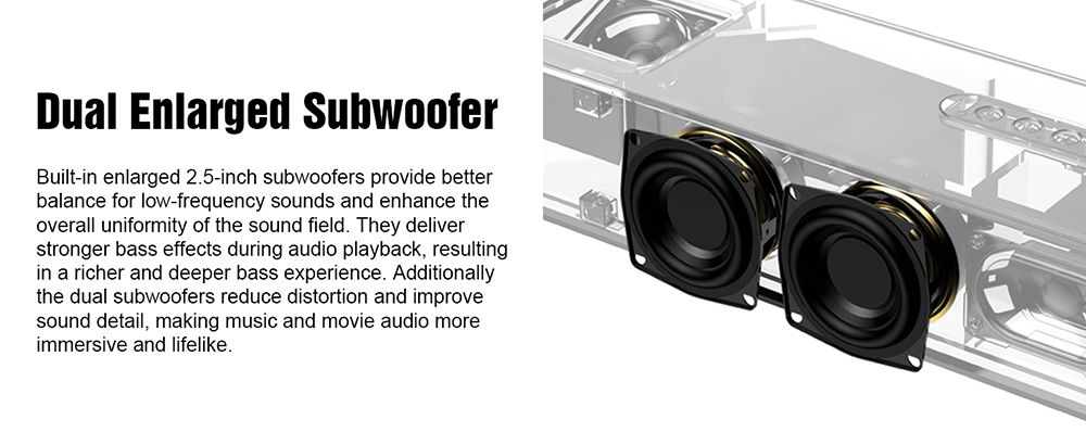 Hiwill A502 5.2.2-kanálový soundbar, dva vstavané subwoofery, Dolby Atmos, špičkový výkon 450 W