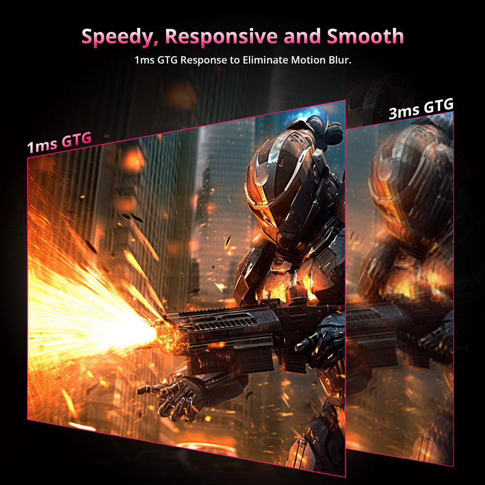 KTC H27P22S 27-inch Gaming Monitor, 3840x2160 UHD AUO 7.0 FAST IPS Panel, HDR400, 160Hz Refresh Rate, 1ms Response Time, 132%sRGB, Compatible with FreeSync and G-SYNC, Low-blue Light, 2*HDMI2.1 2*DP1.4 1*USB2.0, Adjustable Stand & Support VESA Mount