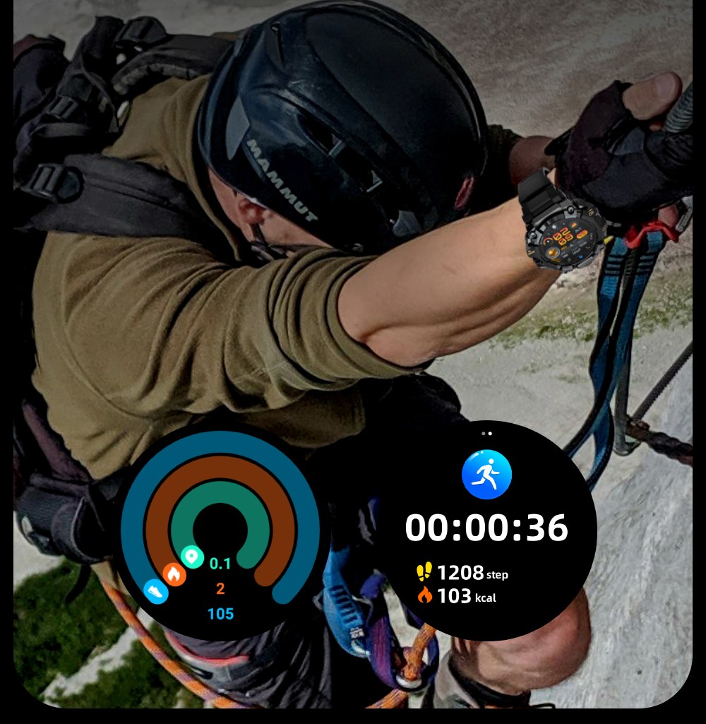 LOKMAT APPLLP 2 Pro Smartwatch, 1.508 inch AMOLED Screen, Supports 5G LTE, Dual Cameras, Facial Recognition, Health Data Monitoring - 2GB+16GB