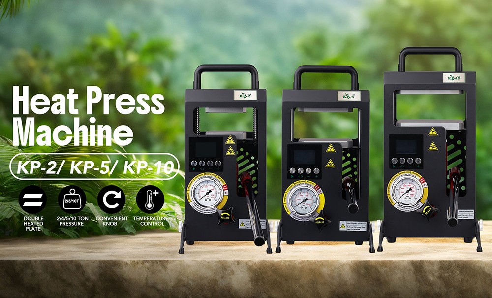 LTQ VAPOR KP-5 Heat Press Machine, 5-ton Dual Heating Plate with Temperature Control