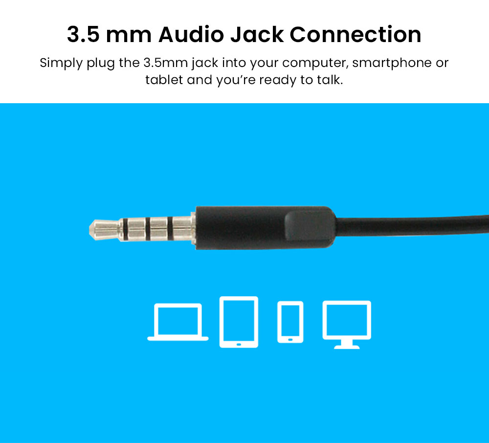 Logitech H111 Wired Headset, Stereo Headphones with Noise-cancelling Microphone