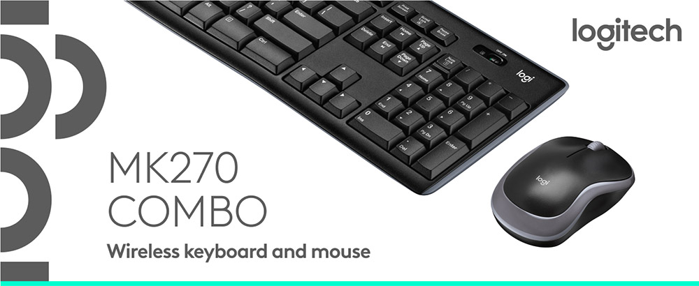 Logitech MK270 Wireless Keyboard & Mouse Combo