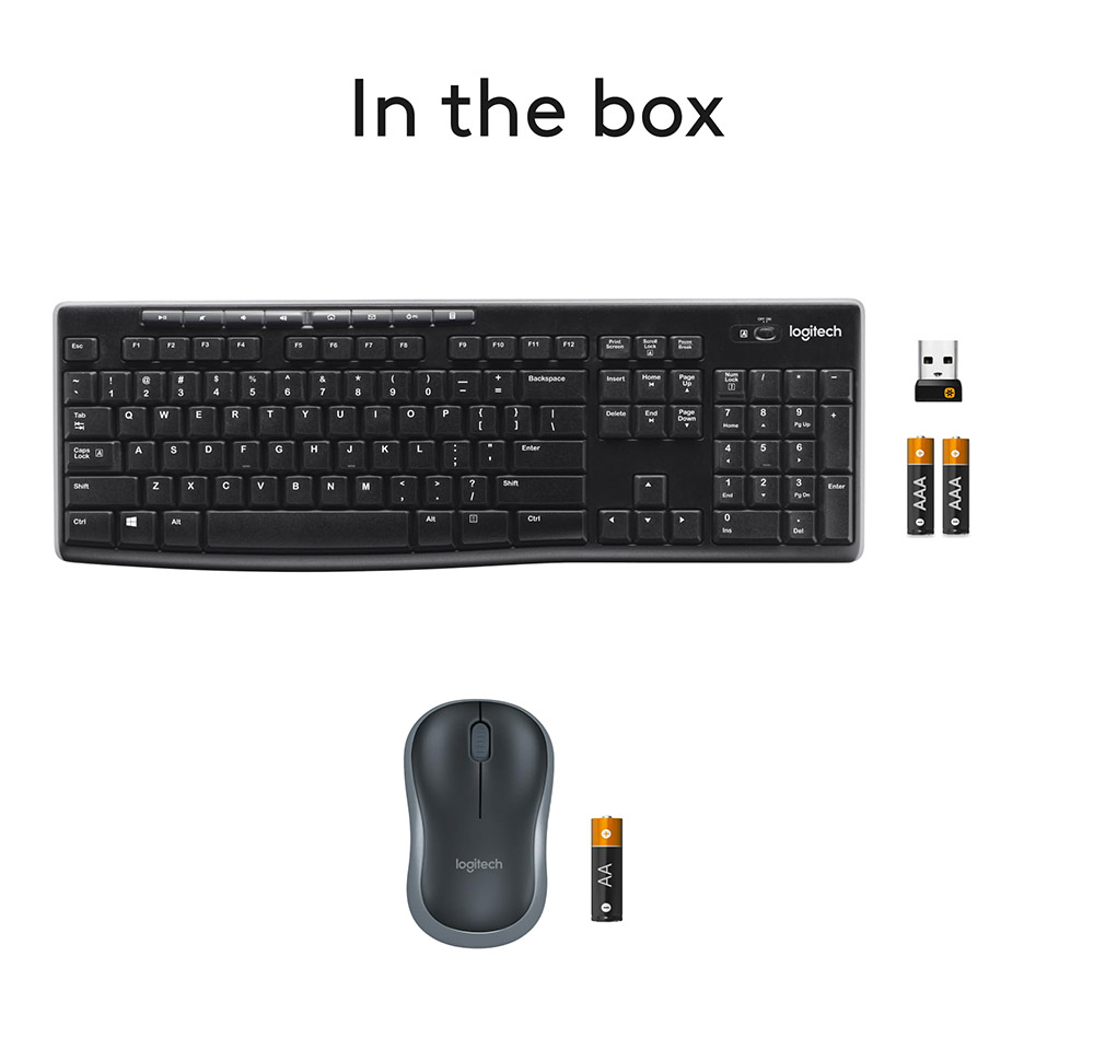 Logitech MK270 Wireless Keyboard & Mouse Combo