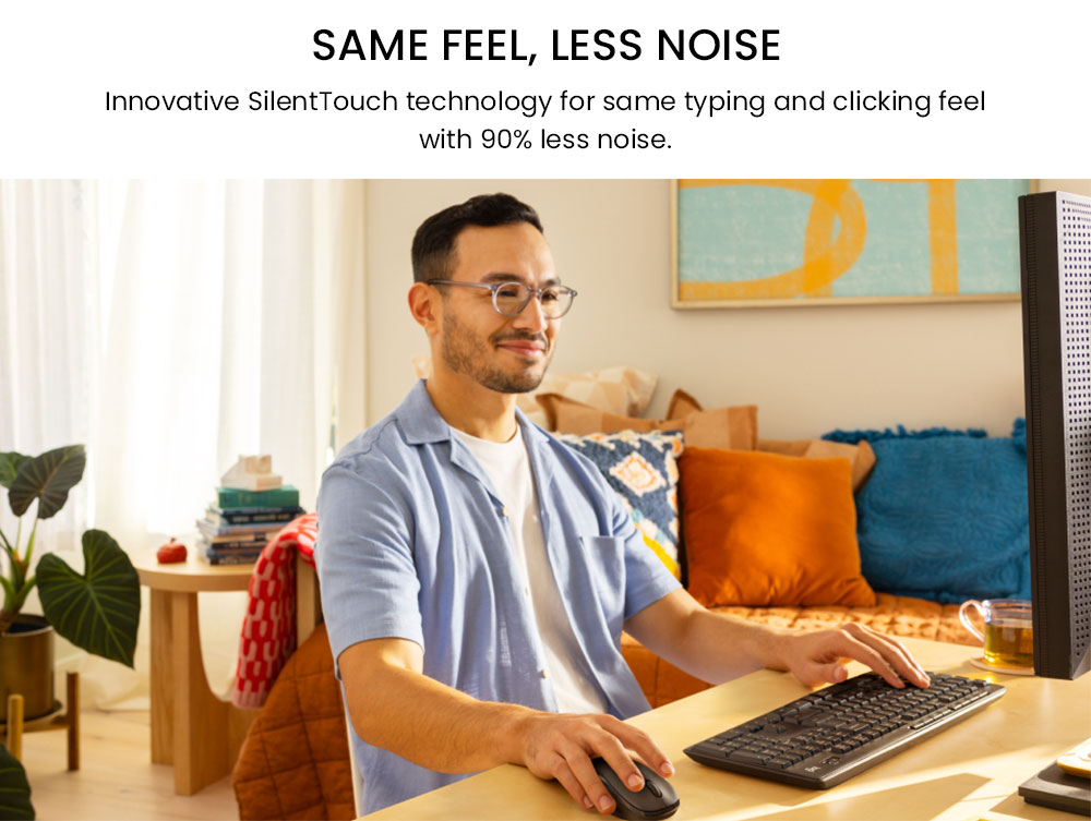 Logitech MK295 Wireless Mouse & Keyboard Combo - Black