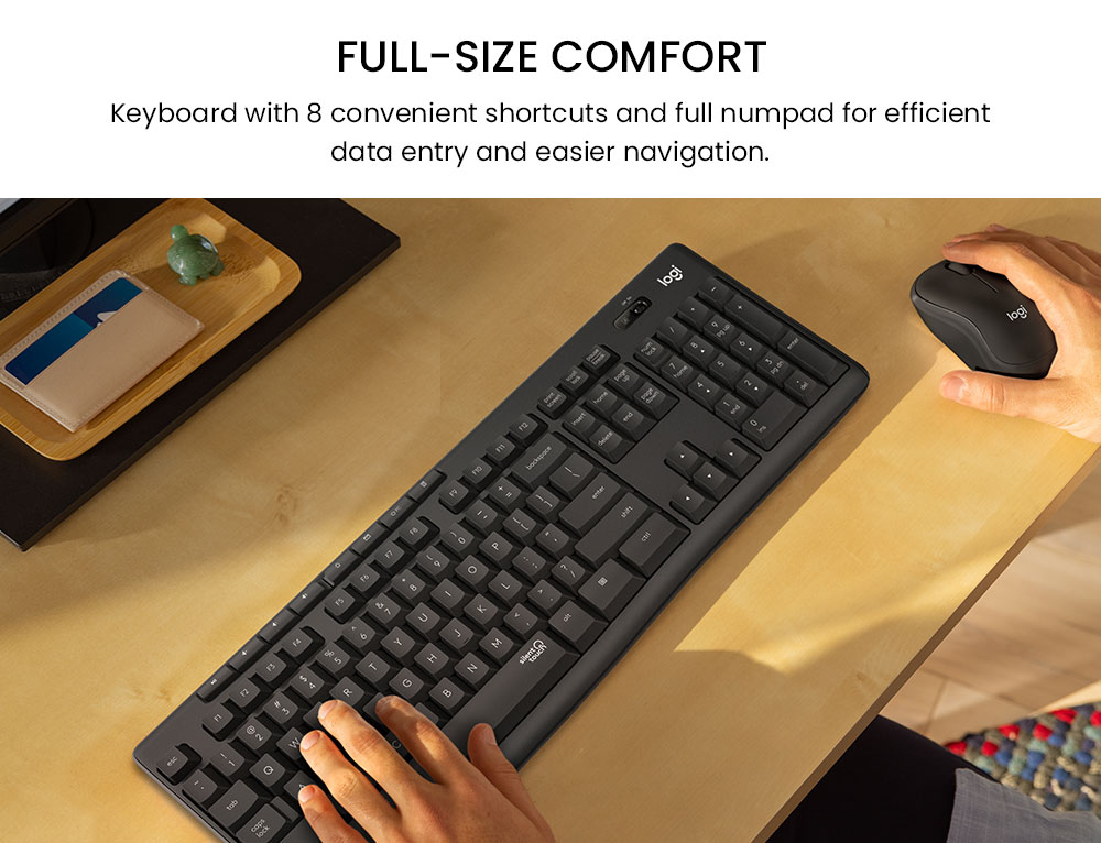 Logitech MK295 Wireless Mouse & Keyboard Combo Black