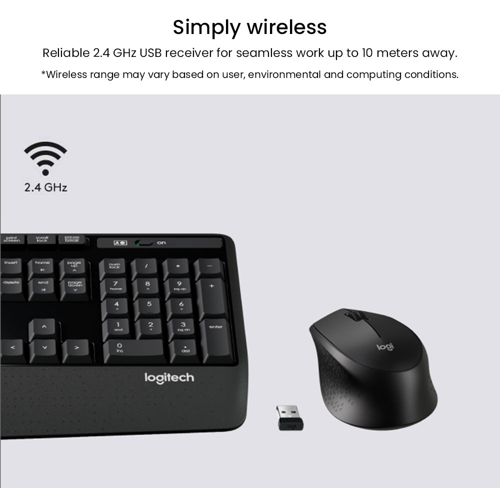 Logitech MK345 Wireless Keyboard & Mouse Combo
