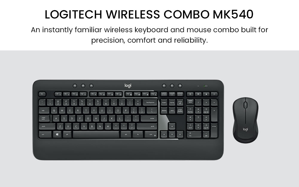 Logitech MK540 Wireless Keyboard & Mouse Combo