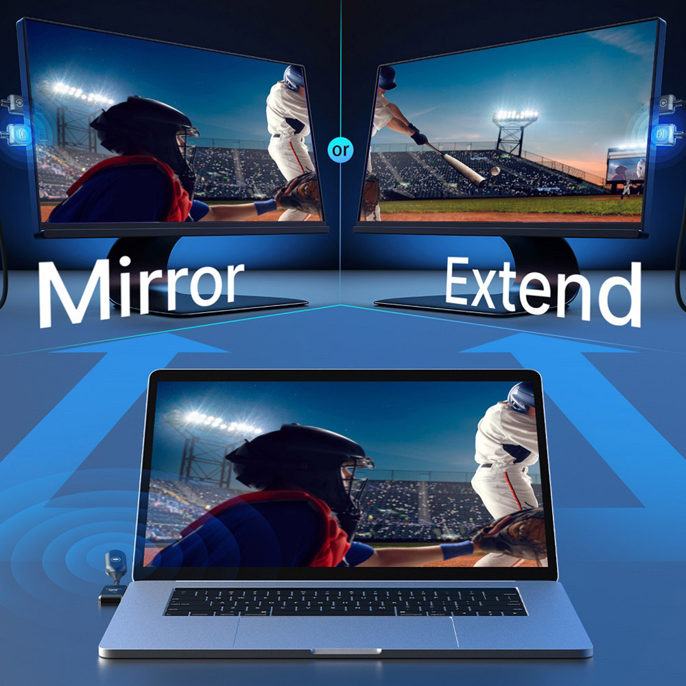 MINIX C1 USB-C-auf-HDMI-Wireless-Dongle, 50 m &Uuml;bertragung, Plug-and-Play, kompatibel mit iPhone 15