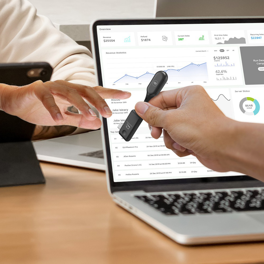 MINIX C1 USB-C-auf-HDMI-Wireless-Dongle, 50 m &Uuml;bertragung, Plug-and-Play, kompatibel mit iPhone 15