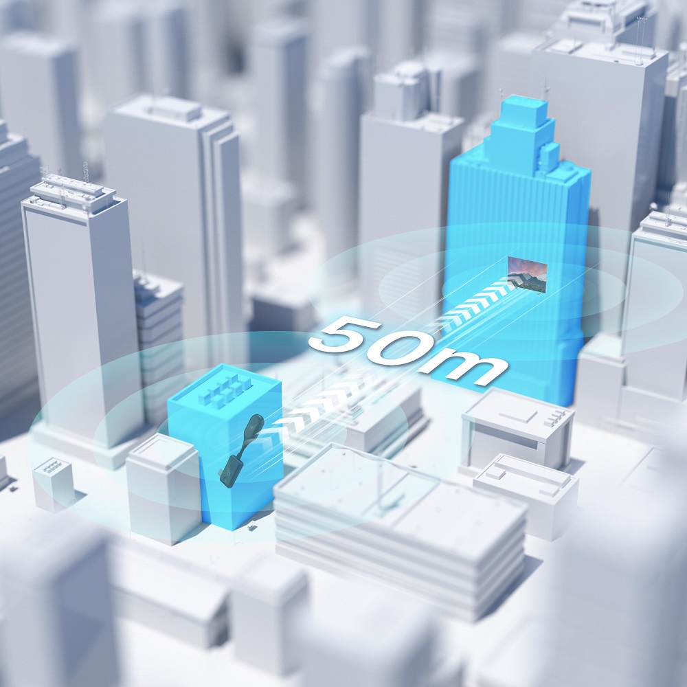 MINIX C1 USB-C-auf-HDMI-Wireless-Dongle, 50 m &Uuml;bertragung, Plug-and-Play, kompatibel mit iPhone 15