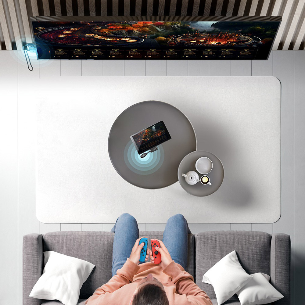 MINIX C1 USB-C to HDMI Wireless Dongle, 165ft/50m Transmission, Plug and Play, Compatible with iPhone 15