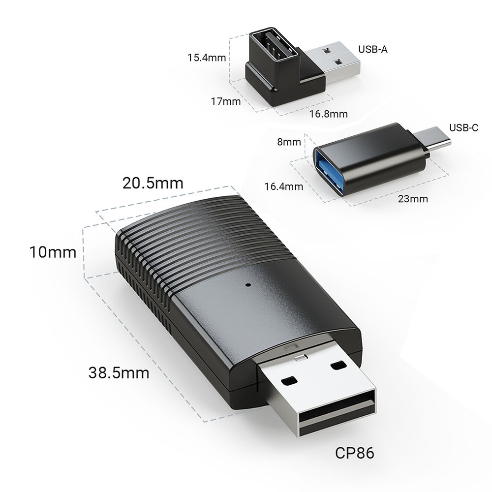MINIX CP86 Wired zu Wireless CarPlay Adapter