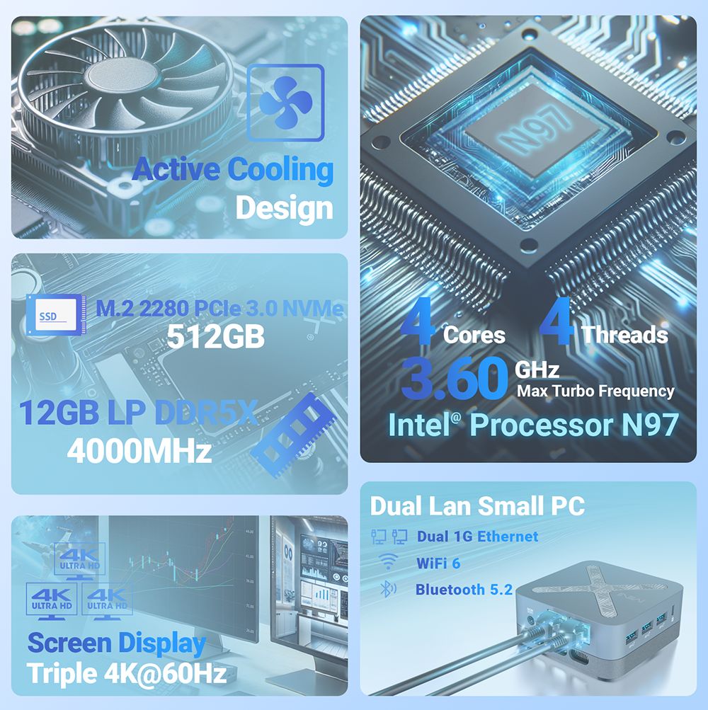 MINIX NEO Z97 Intel® Processor N97 mini PC