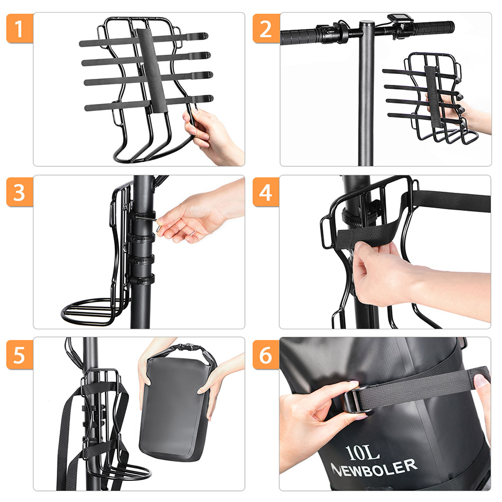 NEWBOLER BAG118 10L Scooter Bag with Metal Mount