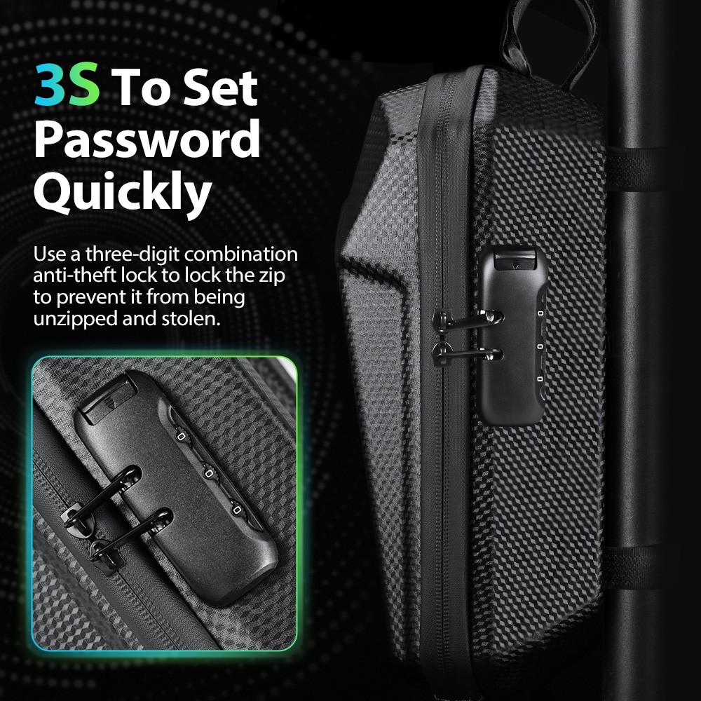 NEWBOLER BAG240 Electric Scooter Bag with Combination Lock - 3L