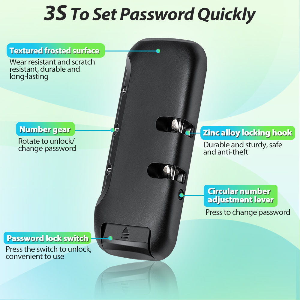 NEWBOLER BAG240 Electric Scooter Bag with Combination Lock - 3L