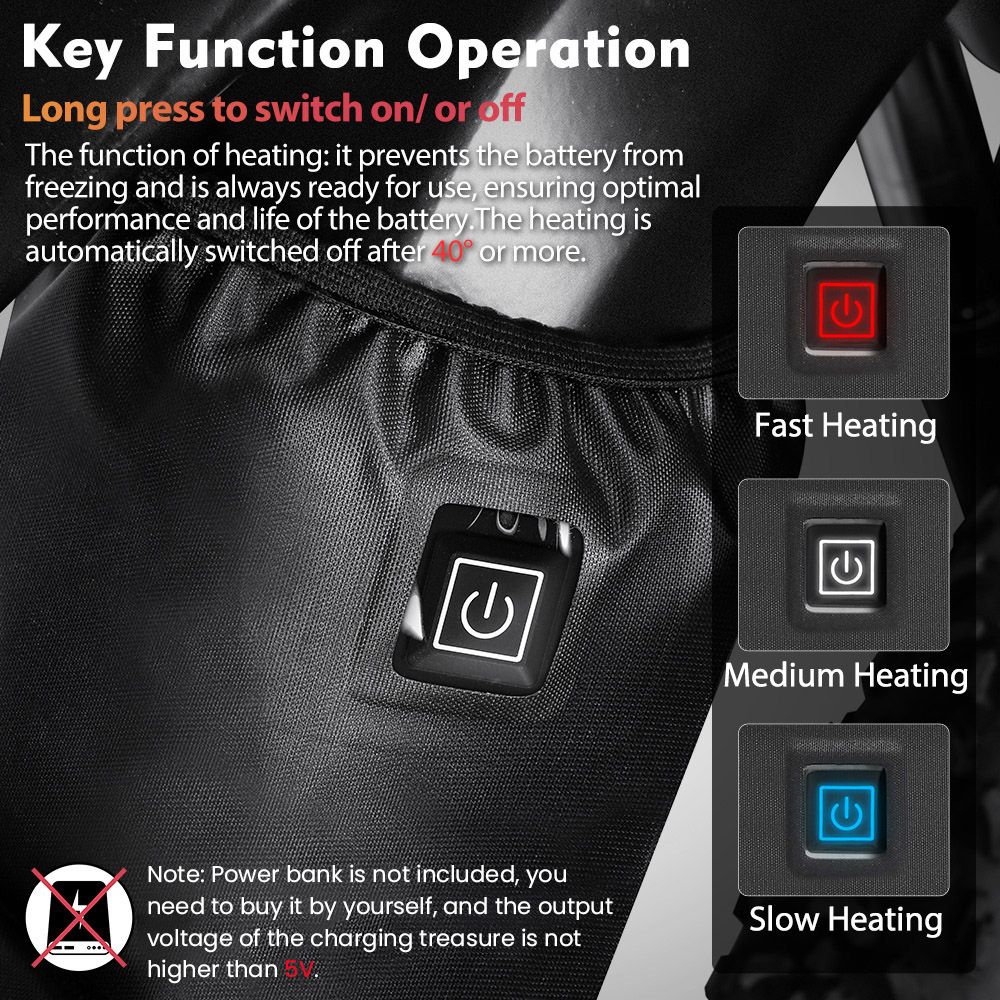 NEWBOLER BAG280 Electric Bike Battery Cover with Heating Elements