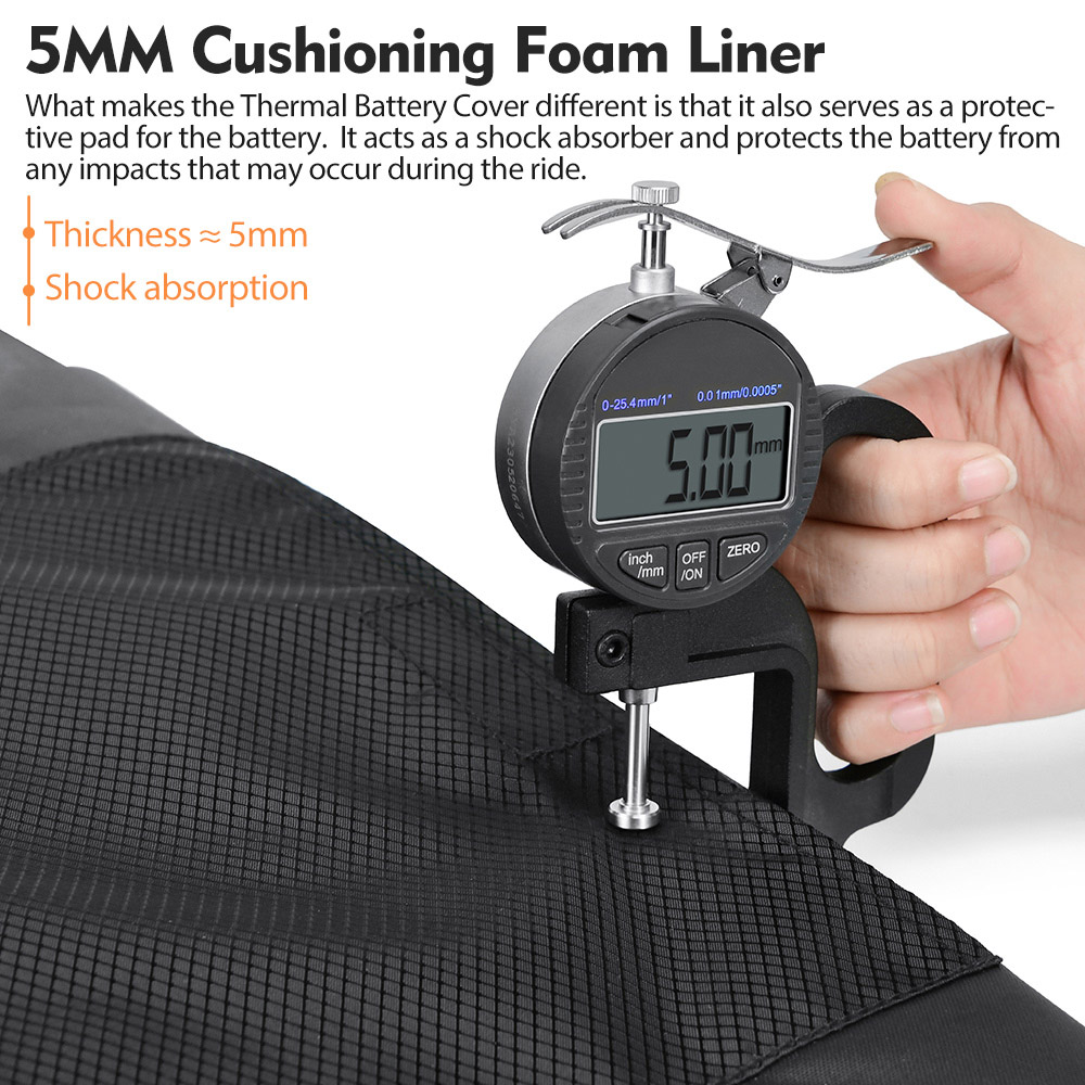 NEWBOLER BAG280 Electric Bike Battery Cover with Heating Elements