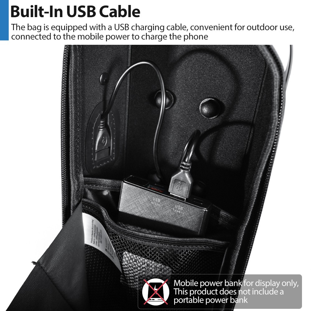 NEWBOLER BAG843 Quick Disassembly Electric Scooter Bag with USB Port - 3L