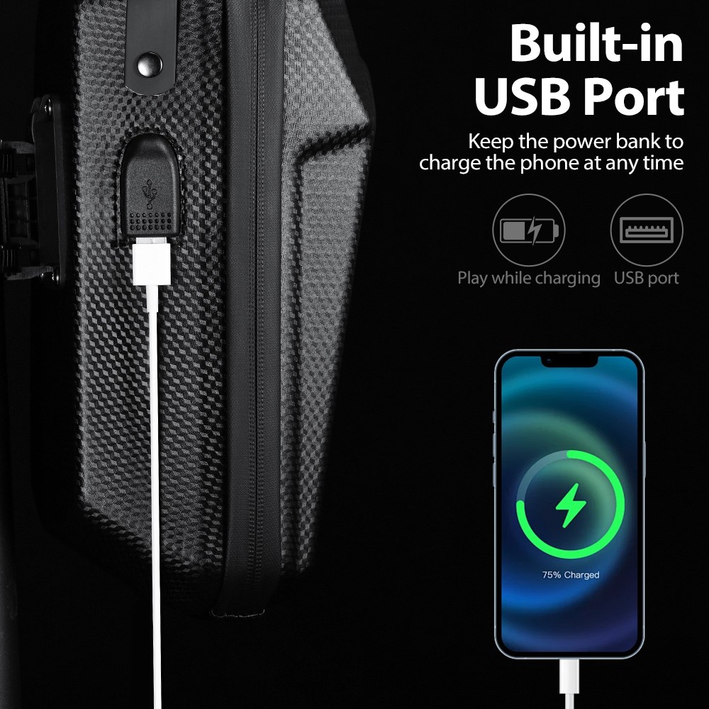 NEWBOLER BAG843 Quick Disassembly Electric Scooter Bag with USB Port - 3L