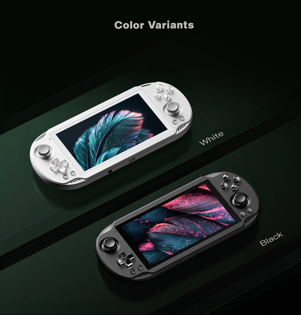 AYN Odin2 Mini Handheld Game Console, Snapdragon 8Gen2 CPU, 1080p 5 inch Mini LED Touchscreen, Android 13, 5000mAh Battery, 12GB LPDDR5x RAM 256GB UFS4.0 Storage, WiFi 7 Bluetooth 5.3, Hall Sticks - White