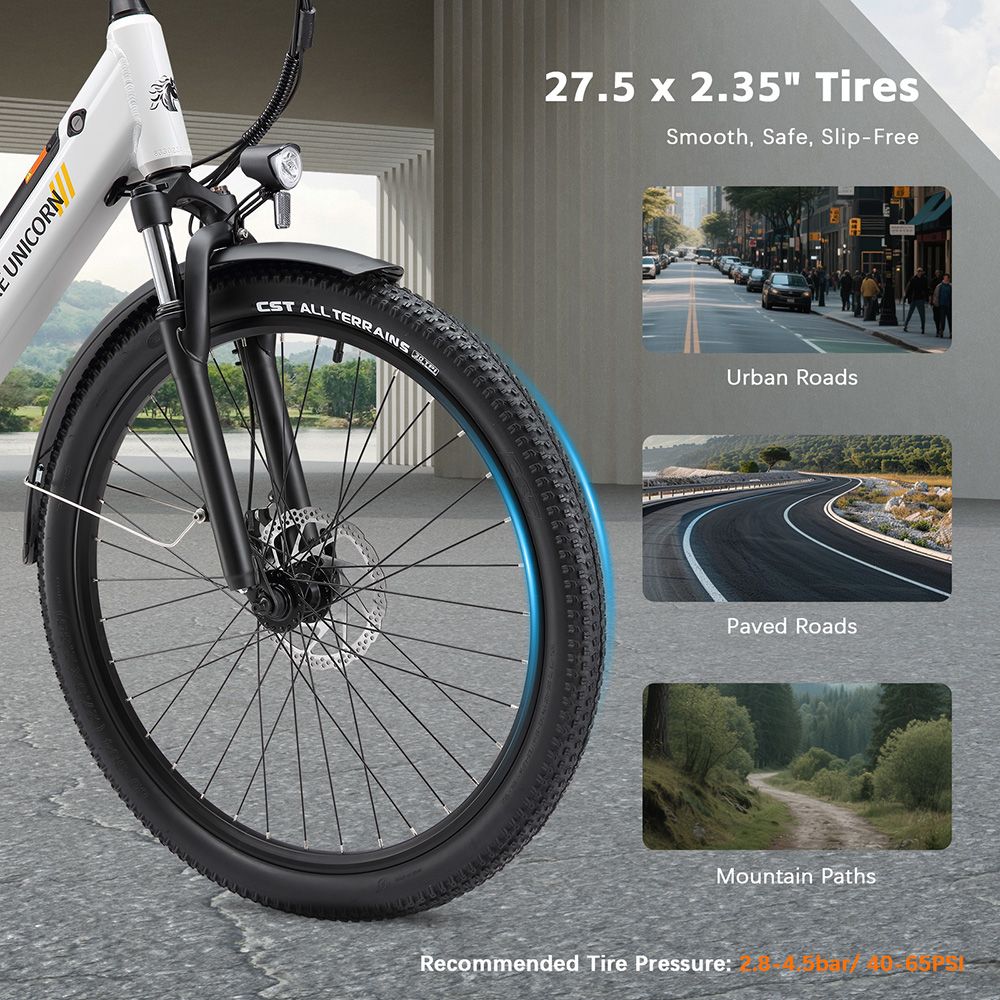 Elektrický bicykel PURE UNICORN U2, 750W motor, 48V 12,8Ah batéria, 27.5