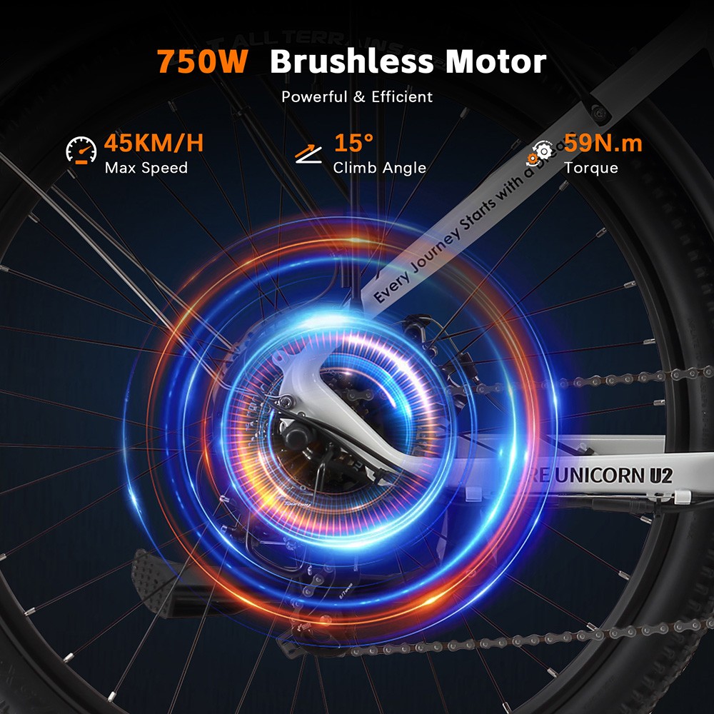 Elektrobicykel PURE UNICORN U2, 750W motor, 48V 12,8Ah batéria, 27.5