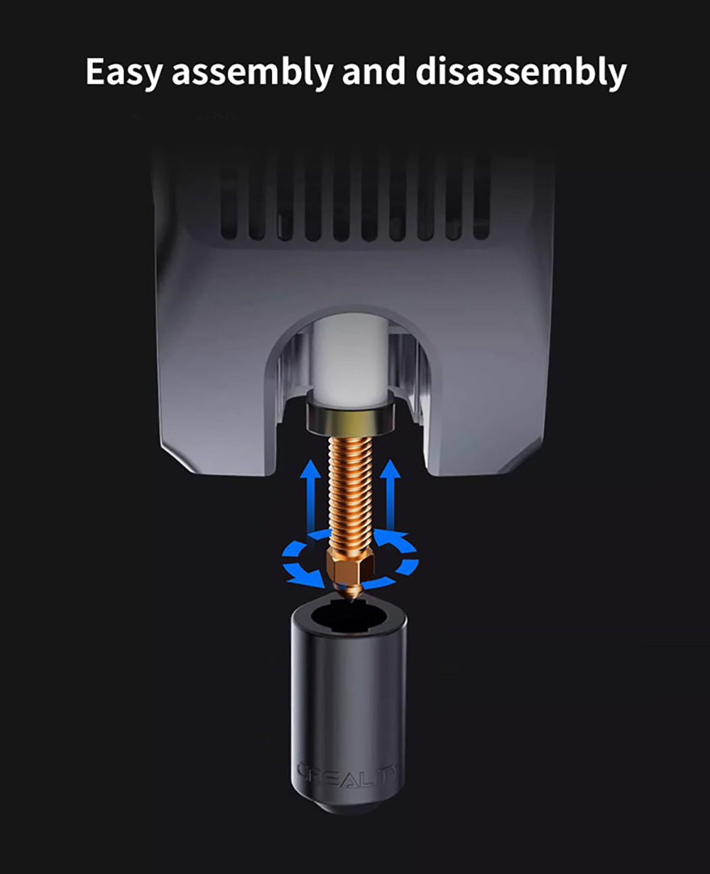 Phaetus 0.4mm Silicon Carbide Nozzle for Creality K2 Plus Hi Combo