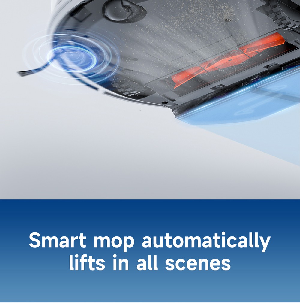 ROIDMI EVE MAX Robot Vacuum and Mop with Self Empty Station, 5000Pa Max Suction, 3L Dust Bag, 250min Max Runtime, LiDAR Navigation, App and Voice Control