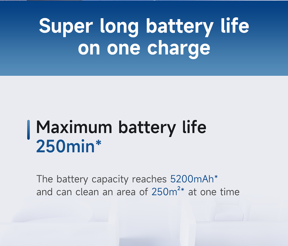 ROIDMI EVE MAX Robot Vacuum and Mop with Self Empty Station, 5000Pa Max Suction, 3L Dust Bag, 250min Max Runtime, LiDAR Navigation, App and Voice Control