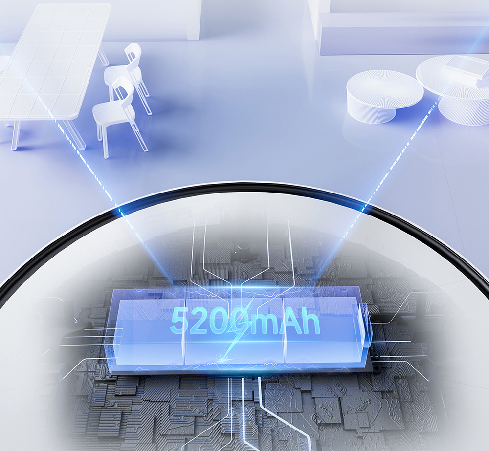 ROIDMI EVE MAX Robot Vacuum and Mop with Self Empty Station, 5000Pa Max Suction, 3L Dust Bag, 250min Max Runtime, LiDAR Navigation, App and Voice Control