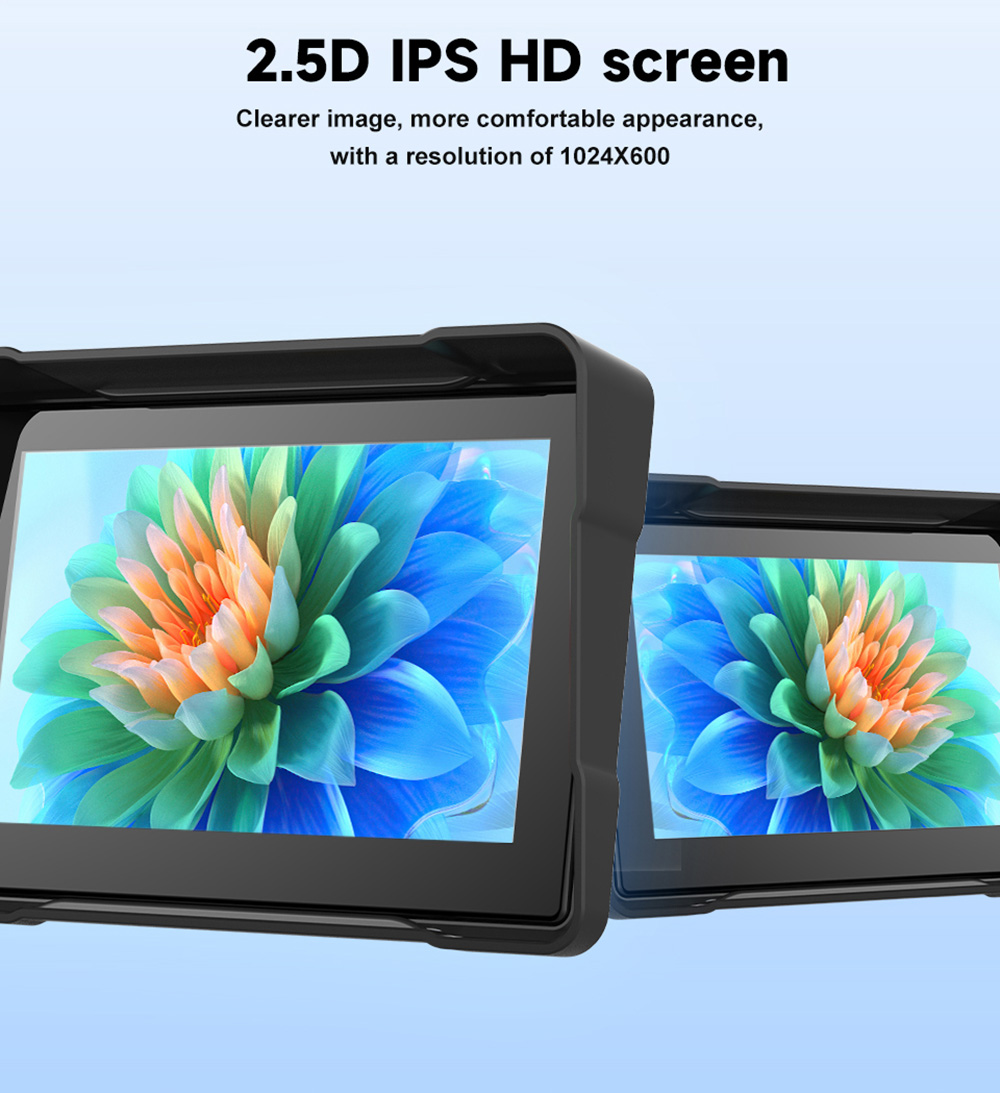 SD5005B 5inch Motorcycle Carplay, 2.5D IPS HD Screen (1024*600), IPX6 Waterproof, Dual Bluetooth 5.0, MirrorLink, for Apple/Android Phones