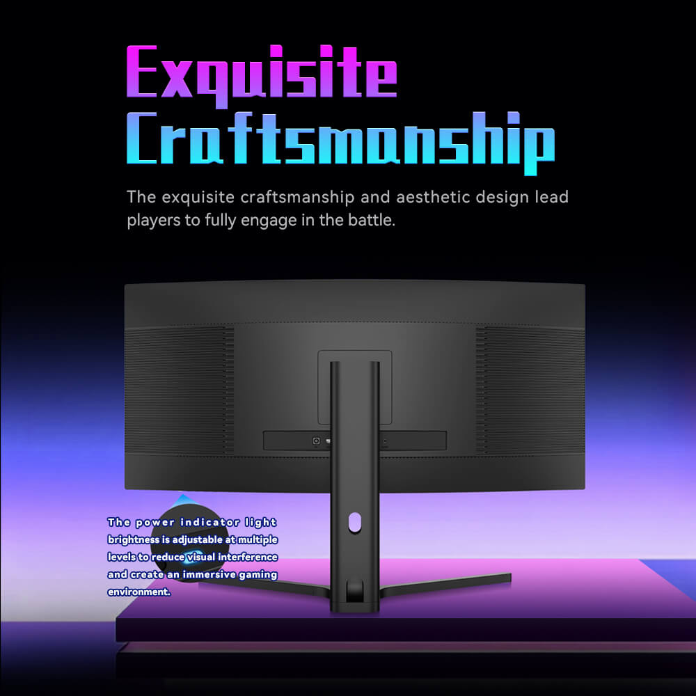 TITAN ARMY C34A1R 1500R Curved Gaming Monitor, 34 inch 3440*1440 VA Panel, 165Hz Refresh Rate, 4000:1 Contrast Ratio, 1ms MPRT, FreeSync & G-Sync, HDR400, Low Blue Light & Flicker Free, Game+ Assist, PIP/PBP Display, Support VESA Mount