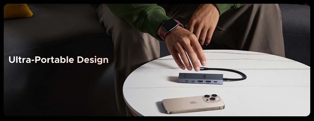 UGREEN Revodok Pro 6-in-1 USB-C Hub Docking Station, 4K@60Hz HDMI, 10Gbps Data Transmission, 100W PD Charging