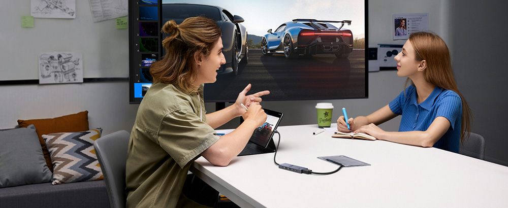 UGREEN Revodok Pro 6-in-1 USB-C Hub Docking Station, 4K@60Hz HDMI, 10Gbps Data Transmission, 100W PD Charging