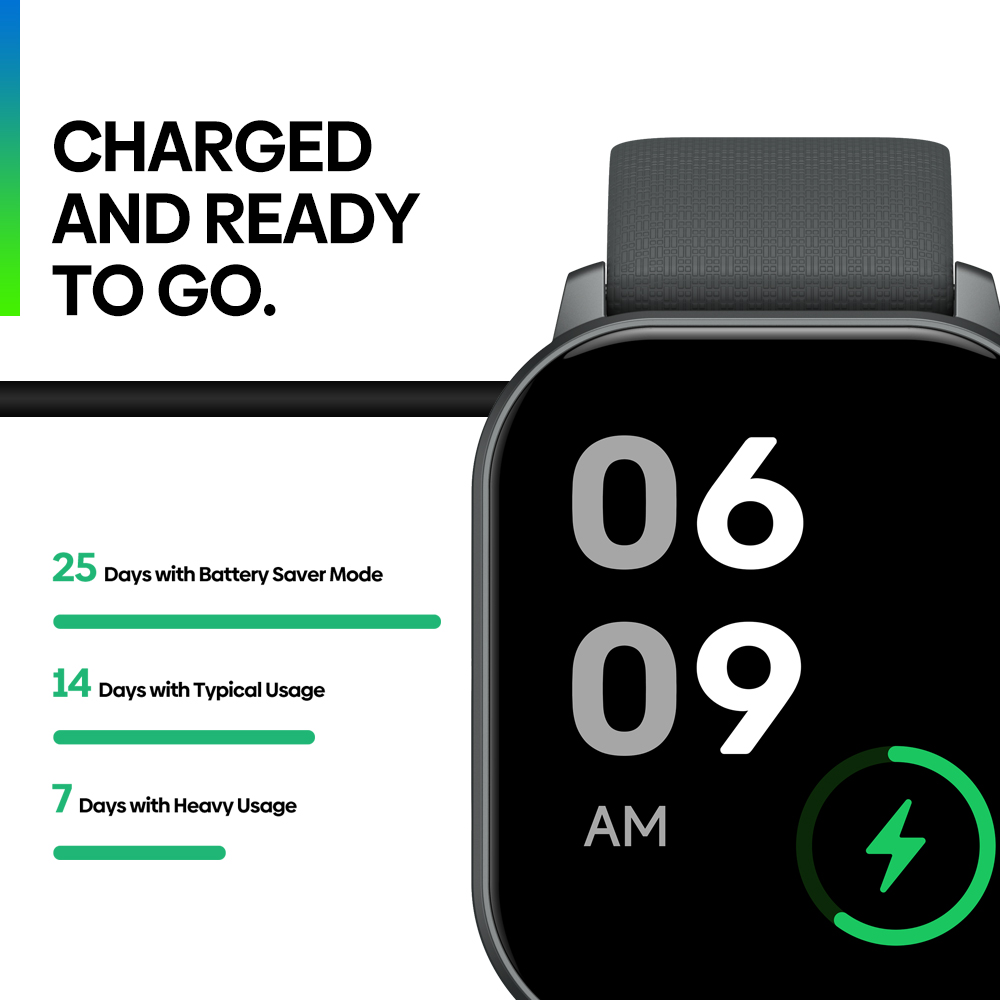 Zeblaze GTS 3 GPS Smartwatch, 2.01 inch Screen, GPS Tracking, Health & Sleep Monitoring, 60+ Sports Modes, Bluetooth Calling - Grey