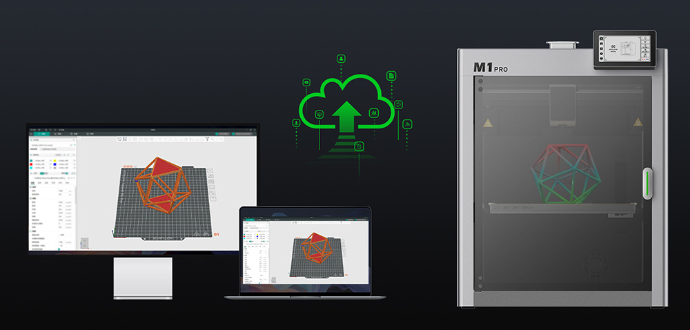 Artillery M1 Pro 3D Printer, 600mm/s, Intelligent Temperature/Smart Loop Control, Aluminum Frame, WLAN / Wi-Fi, 260*260*260mm