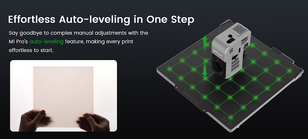 Artillery M1 Pro 3D Printer, 600mm/s, Intelligent Temperature/Smart Loop Control, Aluminum Frame, WLAN / Wi-Fi, 260*260*260mm