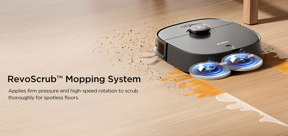 EUREKA J12 Ultra Robot Vacuum and Mop, All-in-One Station, 5000Pa Suction, AI 3D Obstacle Detection,  Pet Hair Specialist, Voice/App Control