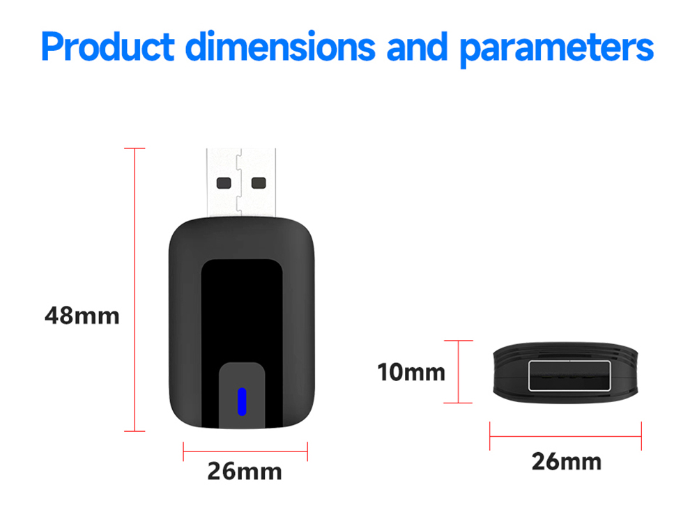AB025E Wireless Carplay Adapter, Plug & Play Android Auto Box, Supports Split Screen/Voice Control/Navigation, Bluetooth 5.2 & WiFi 4