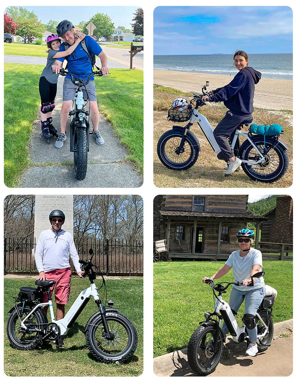 Magicycle Ocelot Pro Electric Bike, 750W Motor, 52V 20Ah Battery, 20*4.0 inch Fat Tires, 28mph Max Speed, 100 Miles Range, Hydraulic
Disc Brakes, Hydraulic Lockout Suspension Fork, Shimano 7 speed - Red