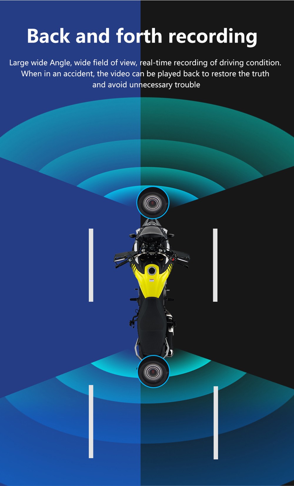 SJ5005 5inch Motorcycle Carplay, 2.5D IPS HD Screen (1024*600), IPX6 Waterproof, Built-in DVR Camera, GPS Tracking, Bluetooth 5.0, TF Card Playback