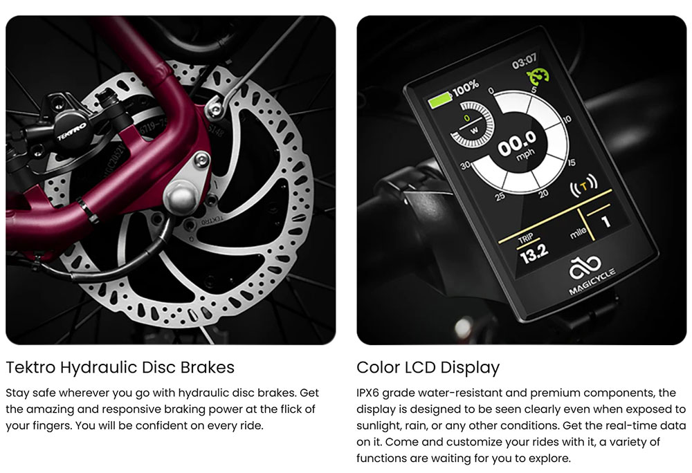 Magicycle Ocelot Pro 2.0 Electric Bike, 750W Motor, 52V 20Ah Battery, 20*4.0 inch Fat Tires, 28mph Max Speed, 100 Miles Range, Torque Sensor,  Hydraulic Disc Brakes, Hydraulic Lockout Suspension Fork, Shimano 7 speed - Green