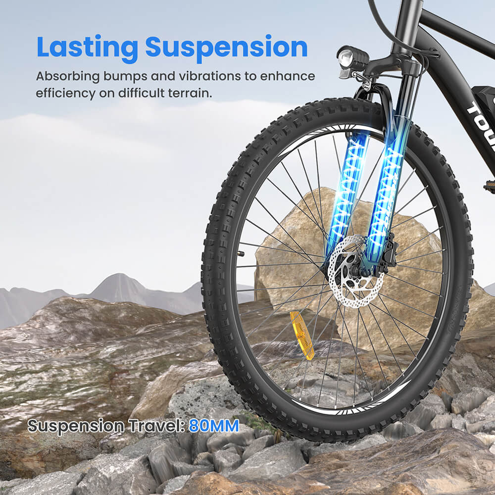 Elektrobicykel Touroll U2, 250W motor, 48V 15Ah batéria, 29 palcové pneumatiky, dojazd 150 km, hydraulické kotúčové brzdy, odpružená vidlica, Shimano 7 rýchlostí