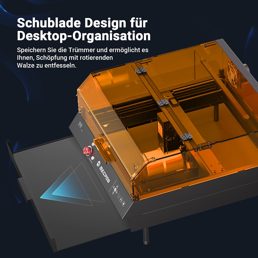 Mecpow X4 Pro 40W FDA Klasse 1 Lasergravierer mit Kamera, 400*398mm