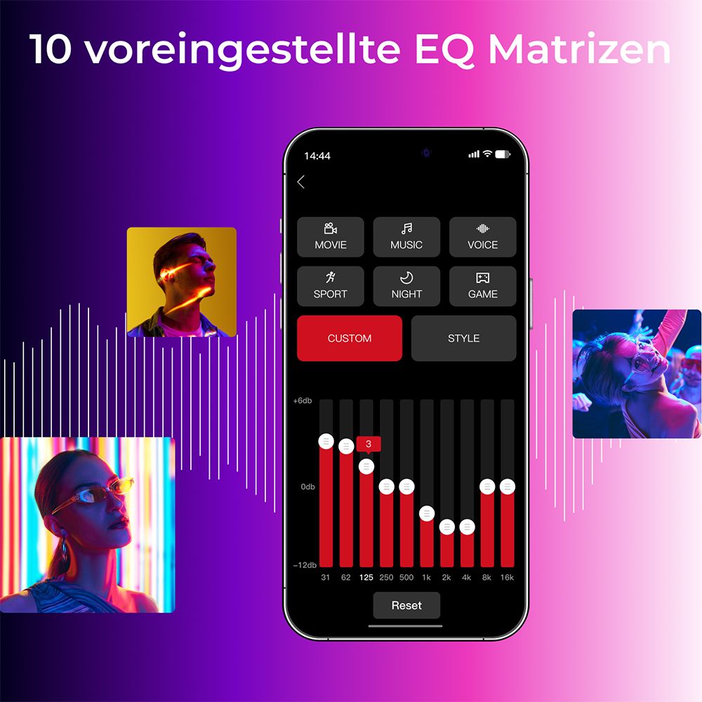 Ultimea Apollo S70 Ultra 7.1-Kanal-Soundbar-Subwoofer-Lautsprecher-Kit, abnehmbar, dynamische Beleuchtung, 410 W Spitzenleistung, App-Steuerung, 10-Band-Equalizer-Einstellungen