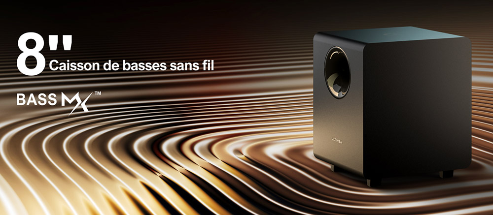 Ultimea Nova S90 Barre de son 7.1.4 + 1 paire de supports d'enceintes Steady S90, Dolby Atmos, puissance de cr&ecirc;te de 740 W, transmission 4K HDR, 6 modes d'&eacute;galisation