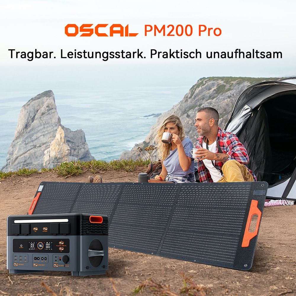 Blackview Oscal PM200 Pro 200W Faltbares Solarpanel